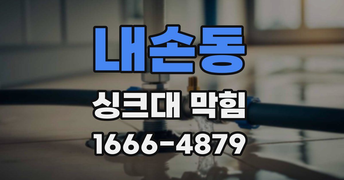 내손동 싱크대 막힘