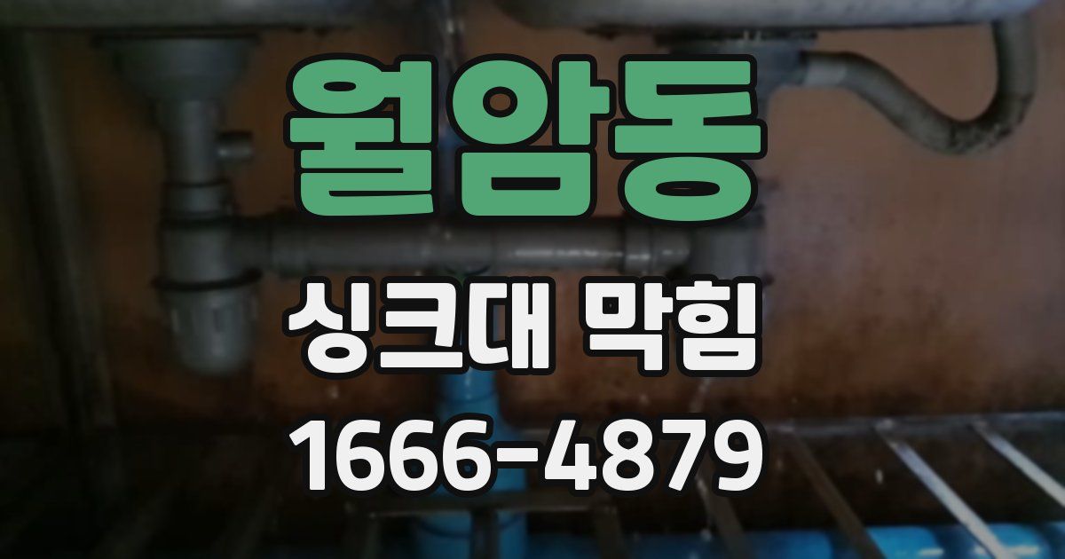 월암동 싱크대 막힘