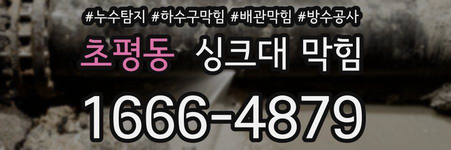 초평동 싱크대 막힘