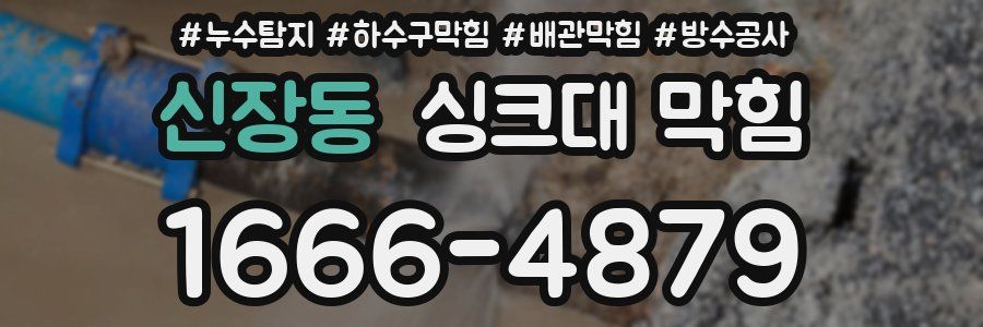 신장동 싱크대 막힘