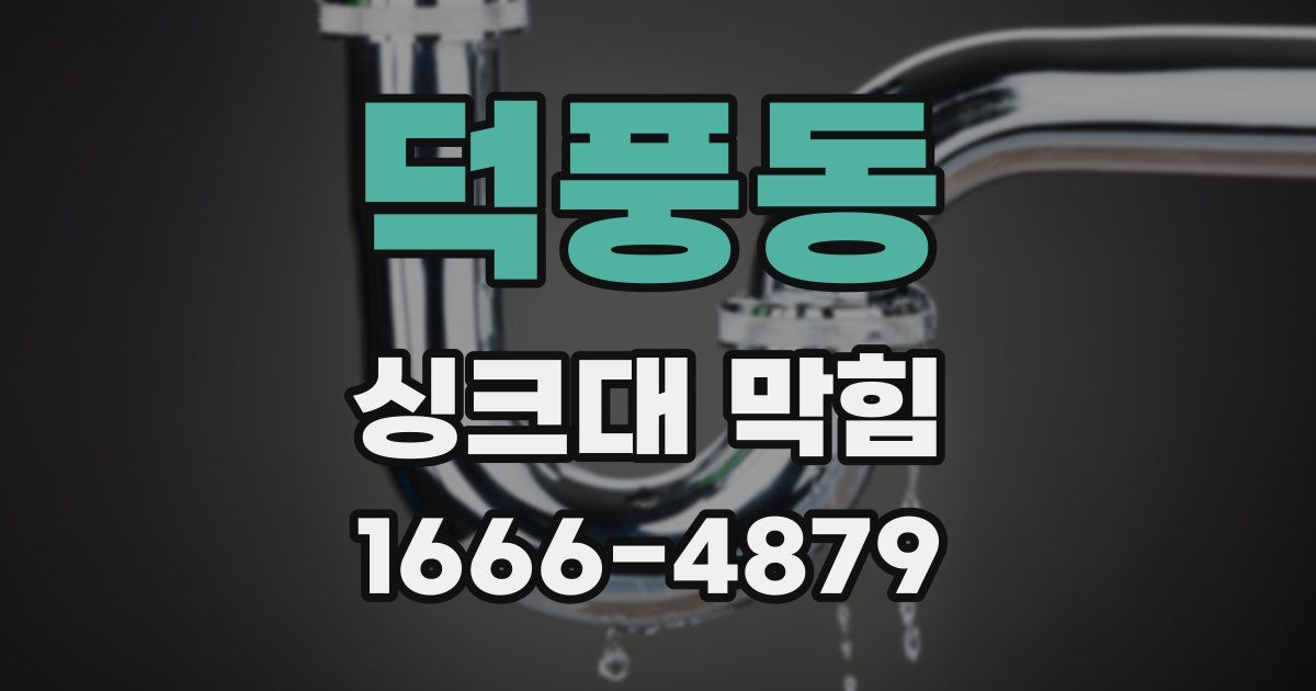 덕풍동 싱크대 막힘
