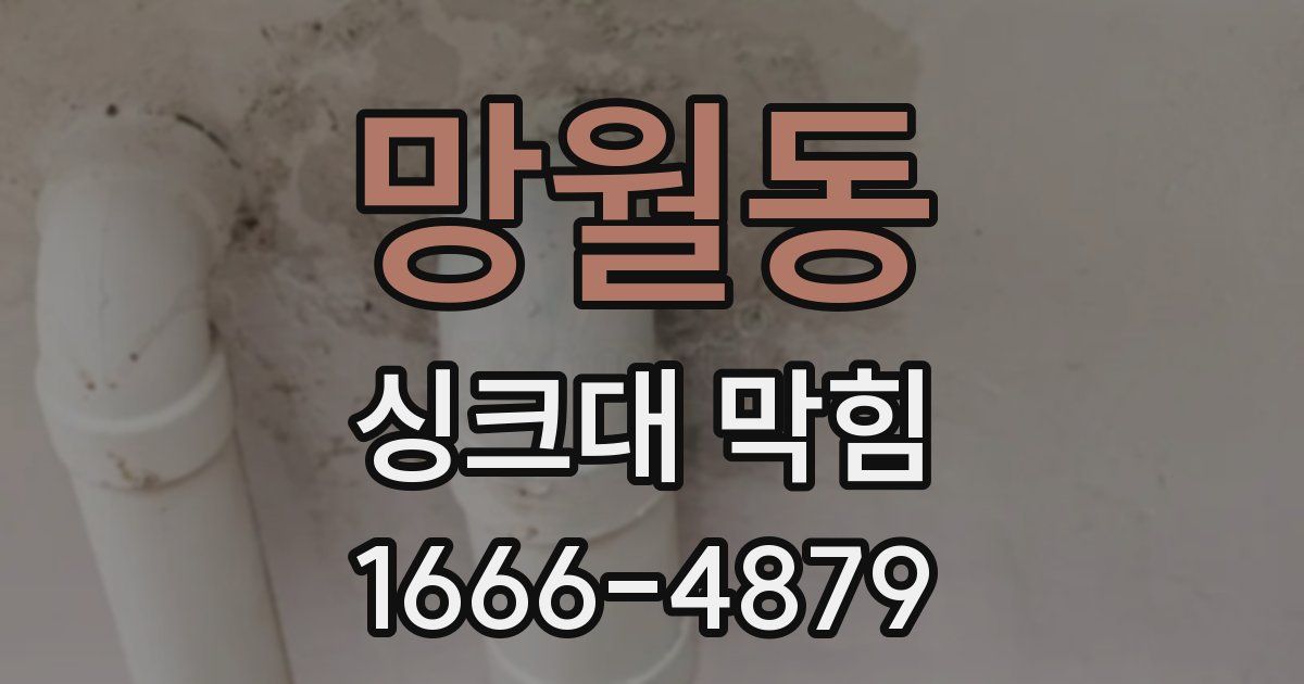 망월동 싱크대 막힘