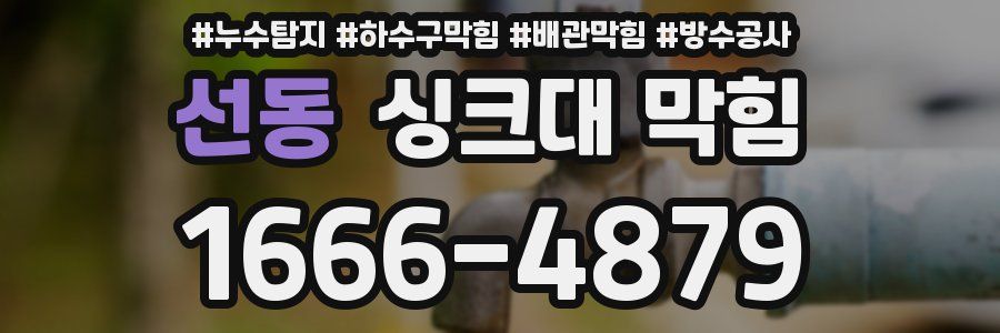 선동 싱크대 막힘