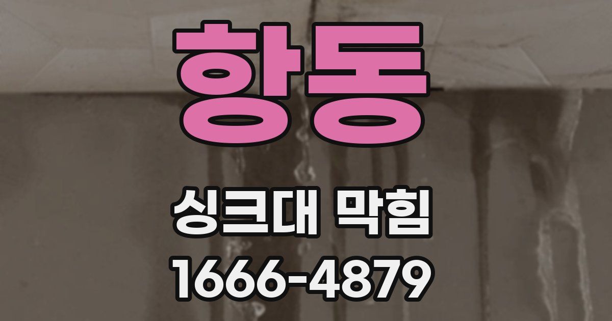 항동 싱크대 막힘