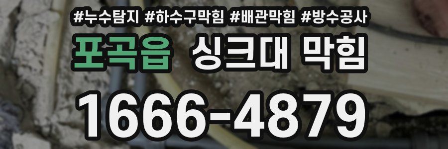 포곡읍 싱크대 막힘
