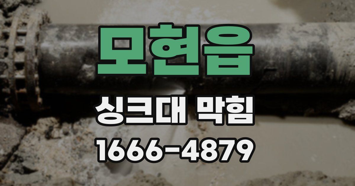 모현읍 싱크대 막힘