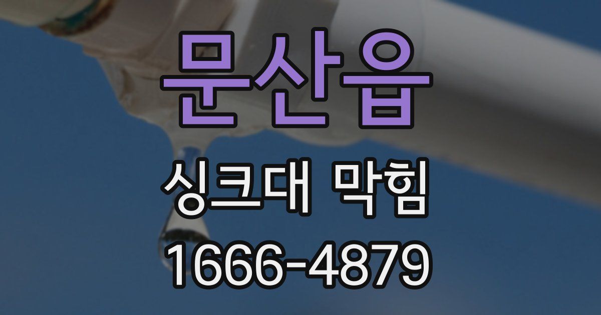문산읍 싱크대 막힘