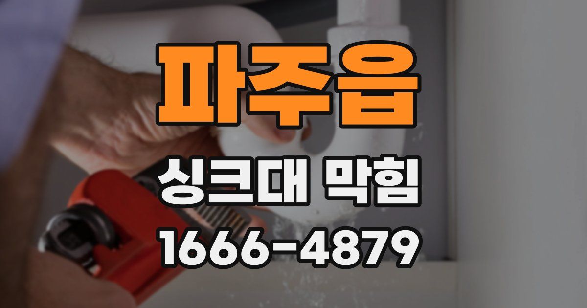 파주읍 싱크대 막힘