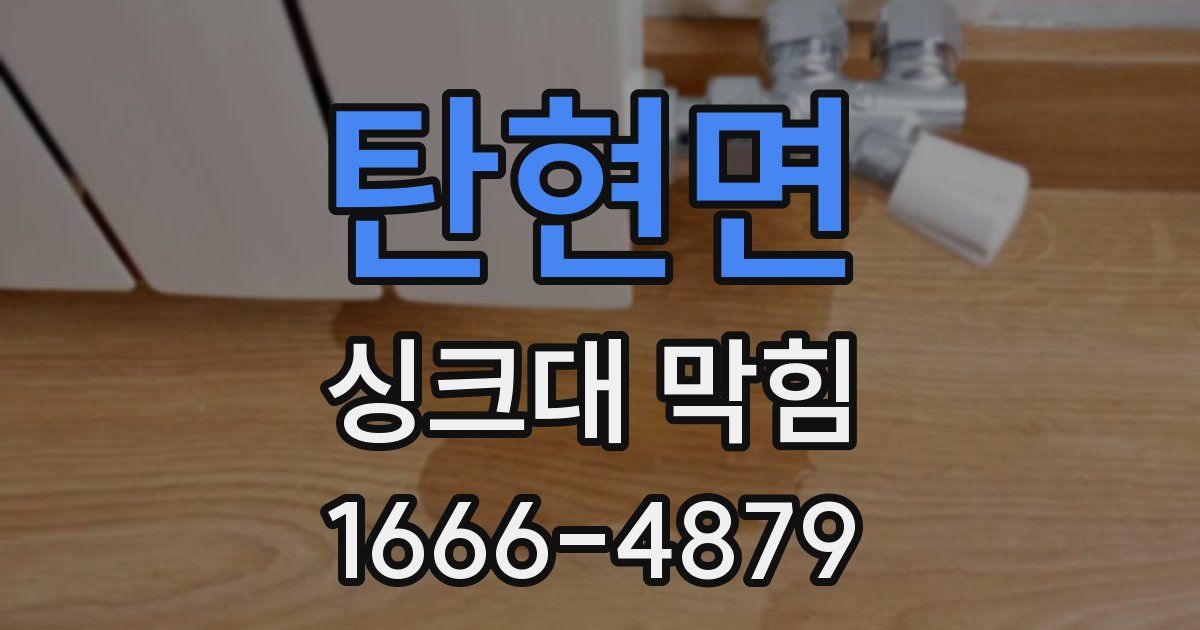 탄현면 싱크대 막힘