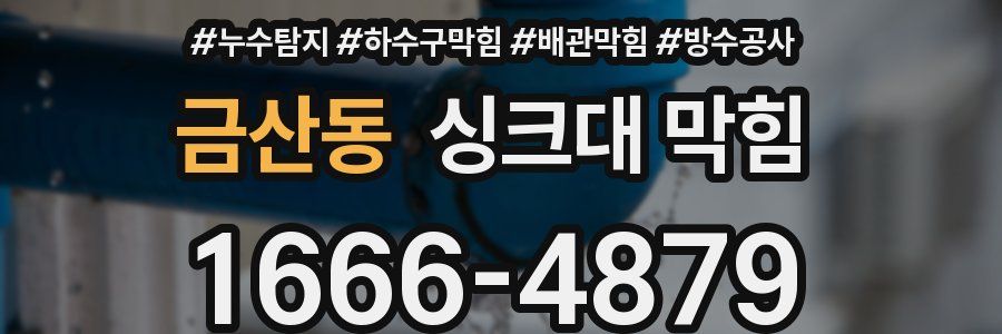 금산동 싱크대 막힘