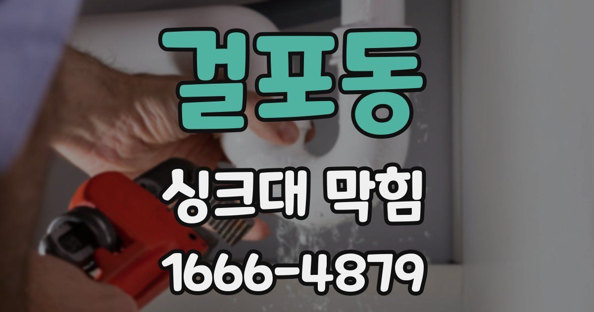 걸포동 싱크대 막힘