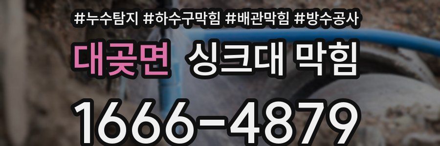 대곶면 싱크대 막힘