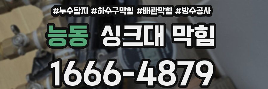 능동 싱크대 막힘