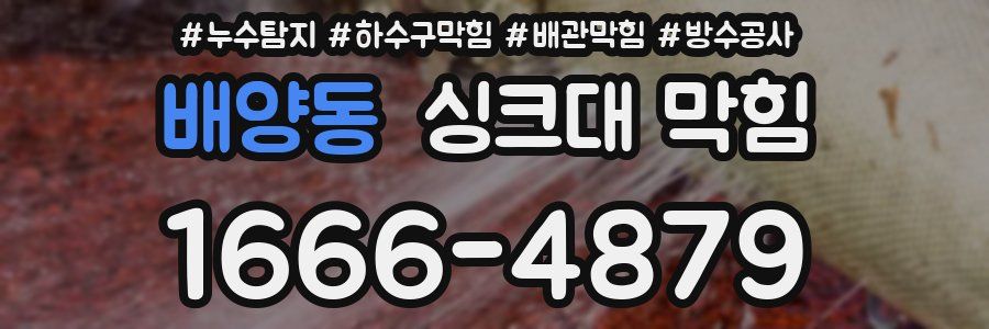 배양동 싱크대 막힘