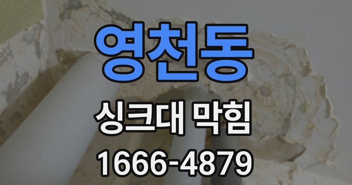 영천동 싱크대 막힘