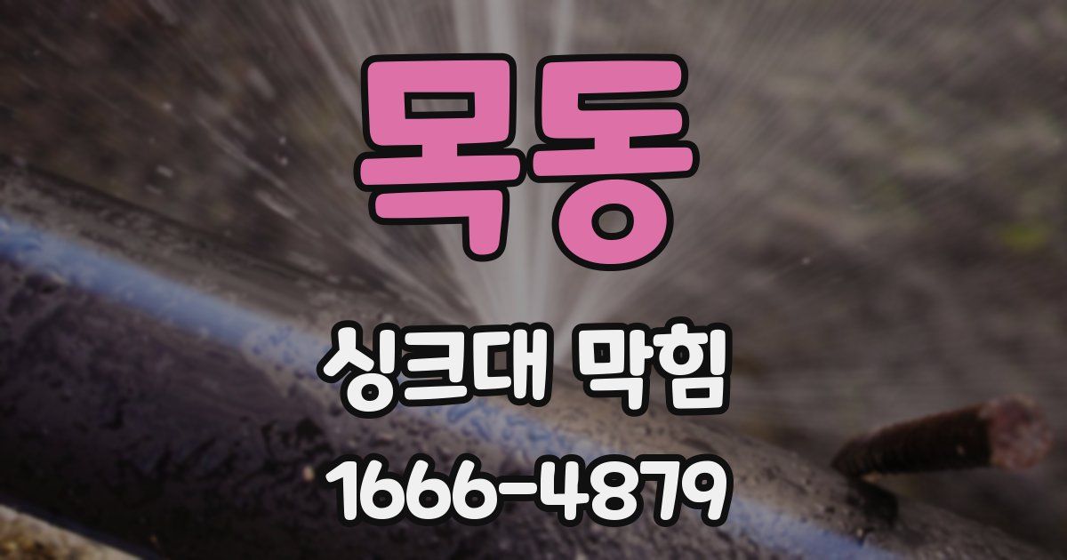 목동 싱크대 막힘