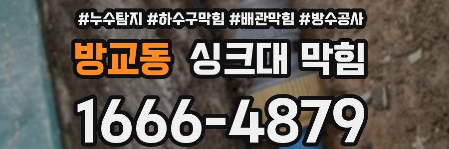 방교동 싱크대 막힘