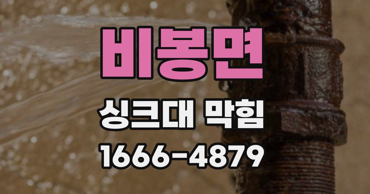 비봉면 싱크대 막힘