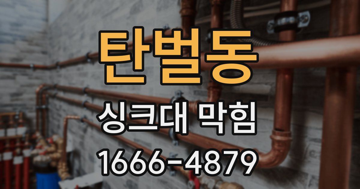 탄벌동 싱크대 막힘