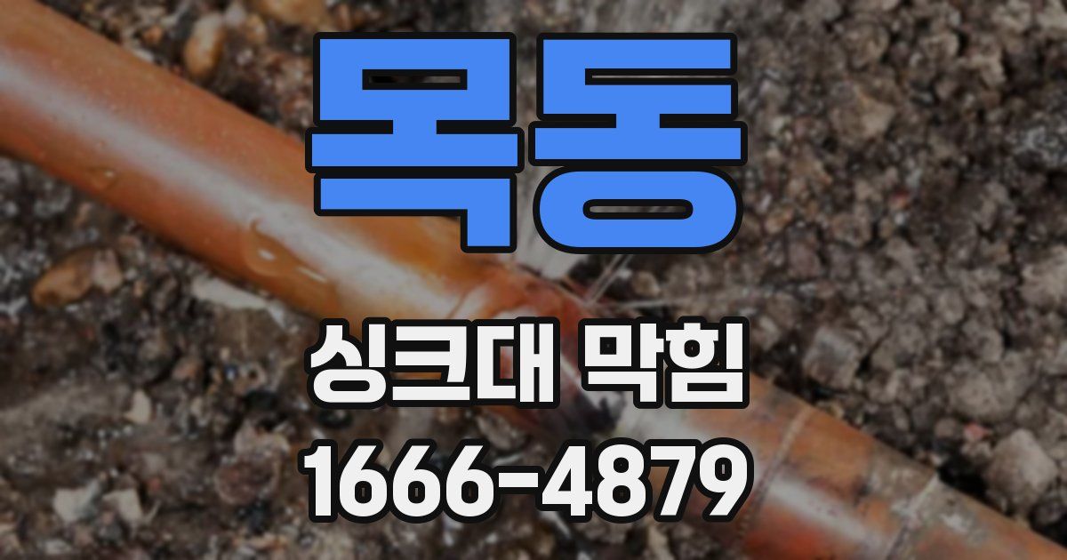목동 싱크대 막힘