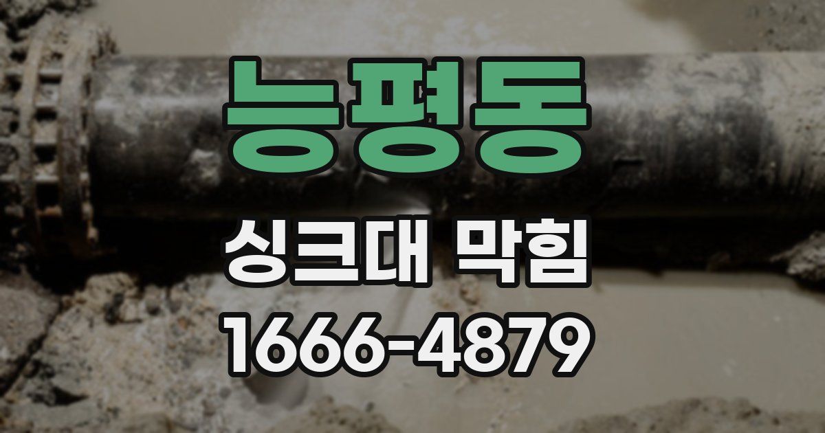 능평동 싱크대 막힘