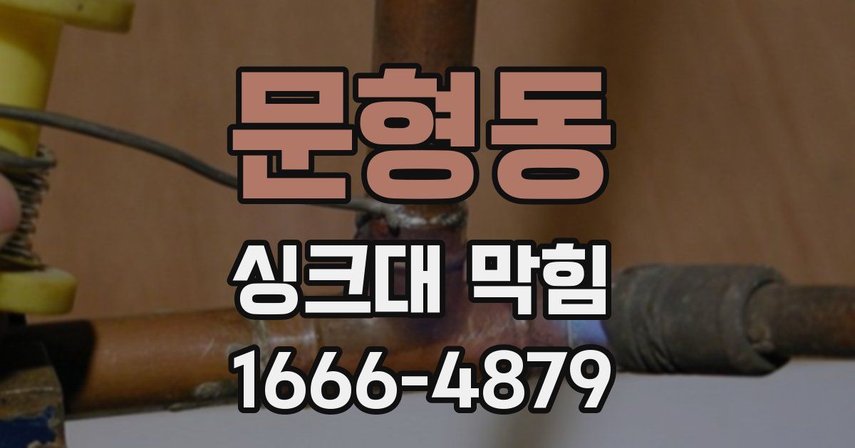 문형동 싱크대 막힘