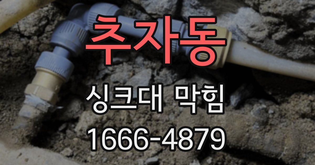 추자동 싱크대 막힘