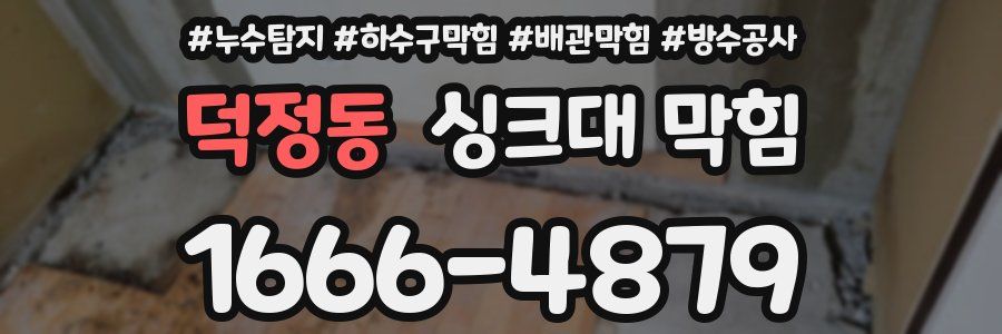 덕정동 싱크대 막힘