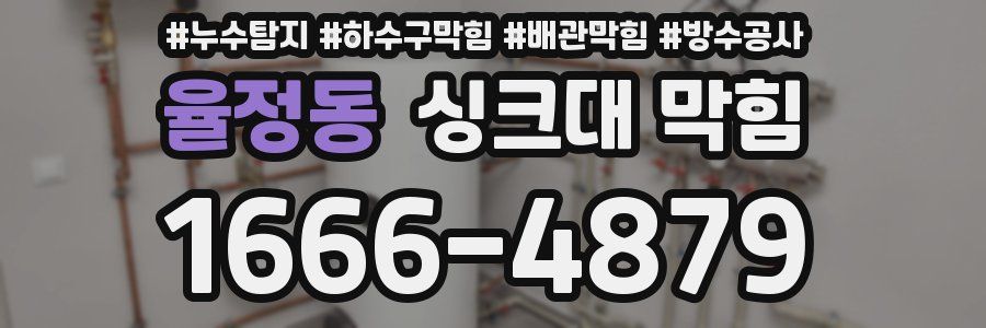 율정동 싱크대 막힘