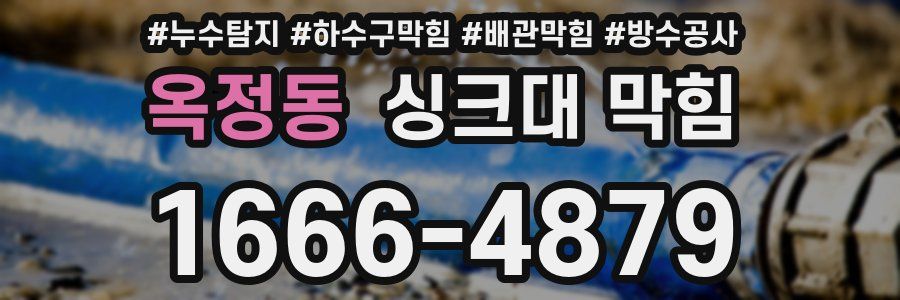 옥정동 싱크대 막힘