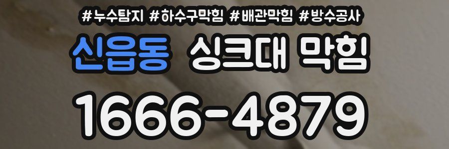 신읍동 싱크대 막힘