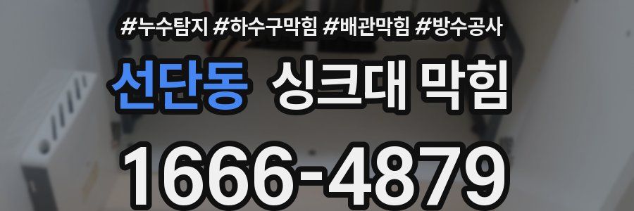 선단동 싱크대 막힘