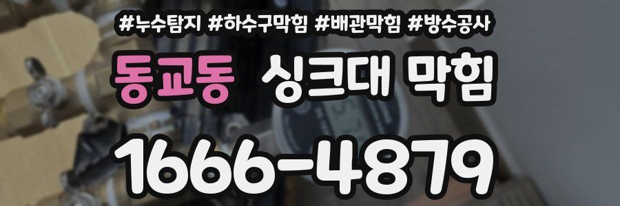 동교동 싱크대 막힘