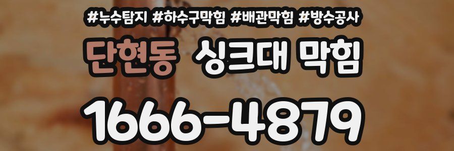 단현동 싱크대 막힘