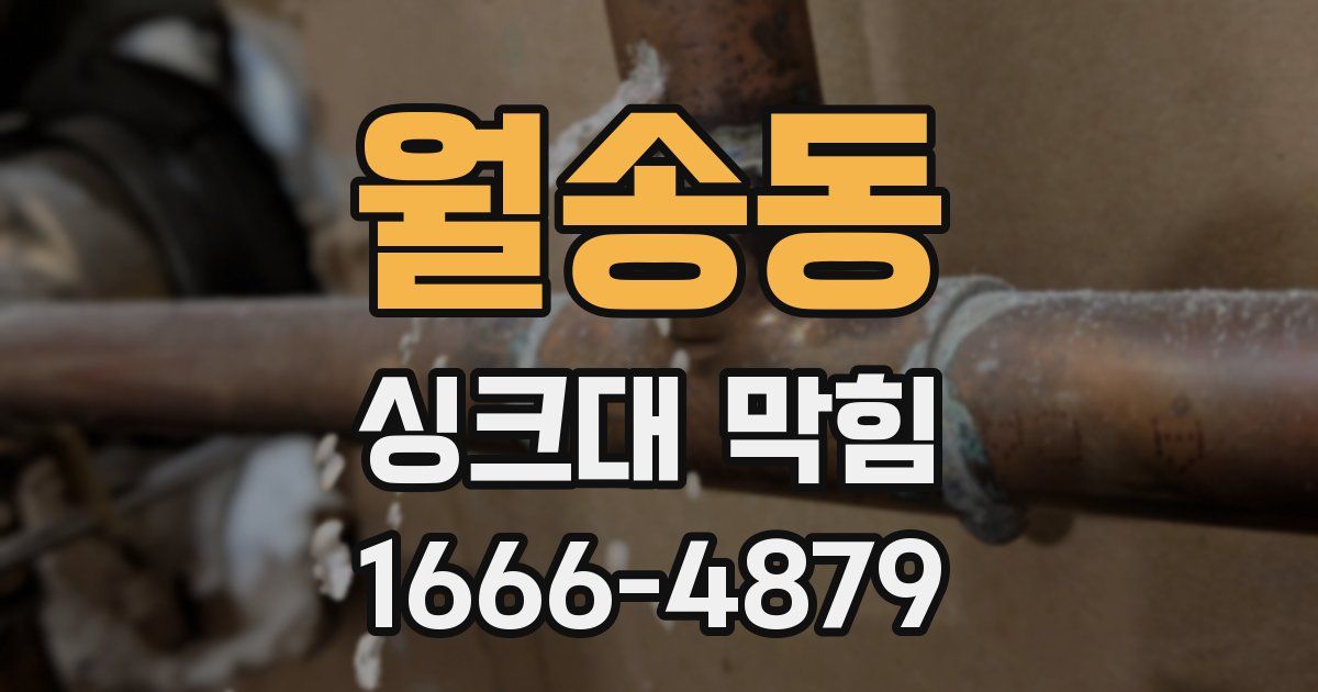 월송동 싱크대 막힘