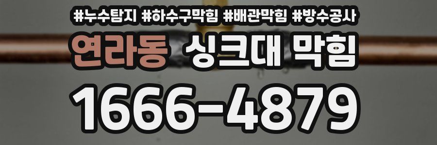 연라동 싱크대 막힘