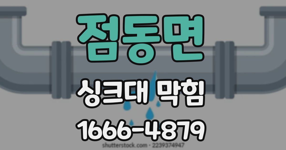 점동면 싱크대 막힘
