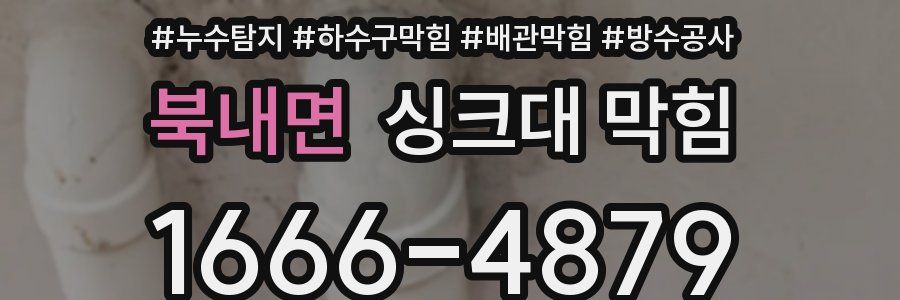 북내면 싱크대 막힘