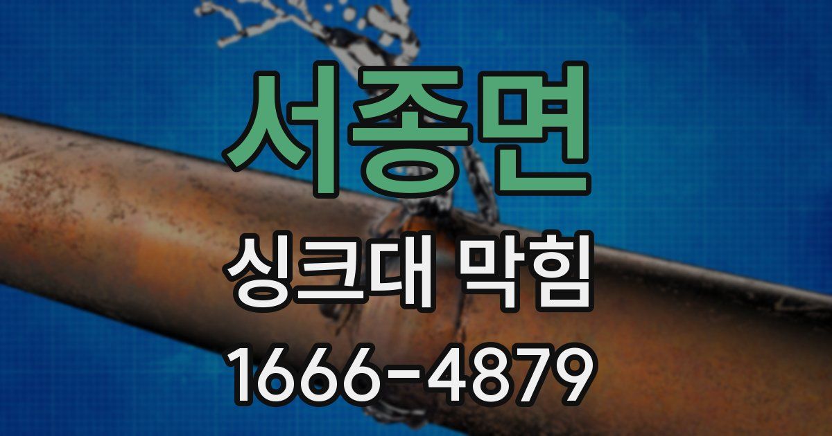서종면 싱크대 막힘
