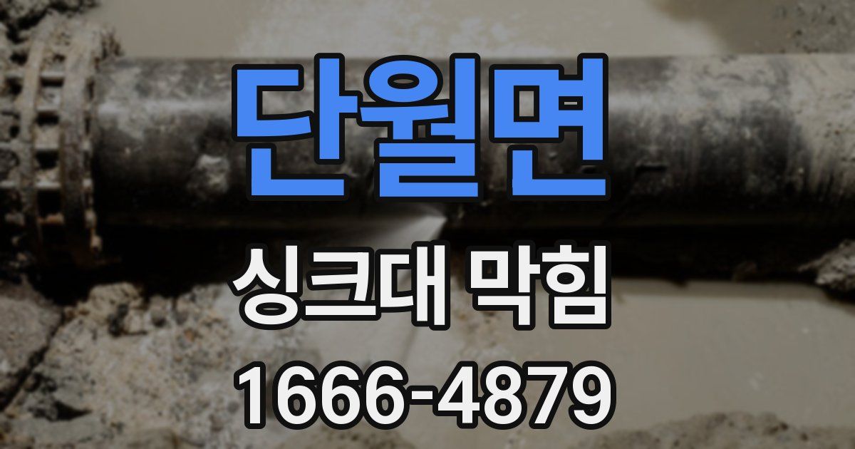 단월면 싱크대 막힘