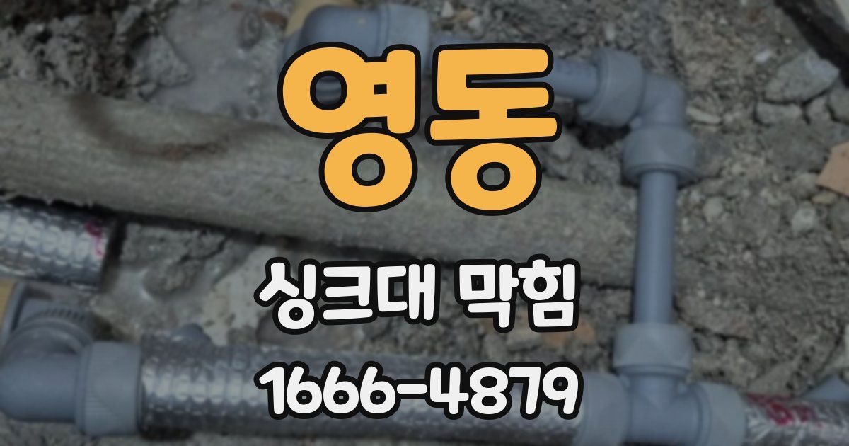 영동 싱크대 막힘