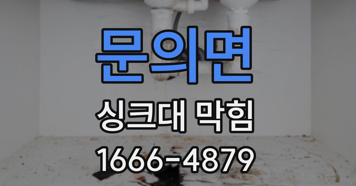 문의면 싱크대 막힘