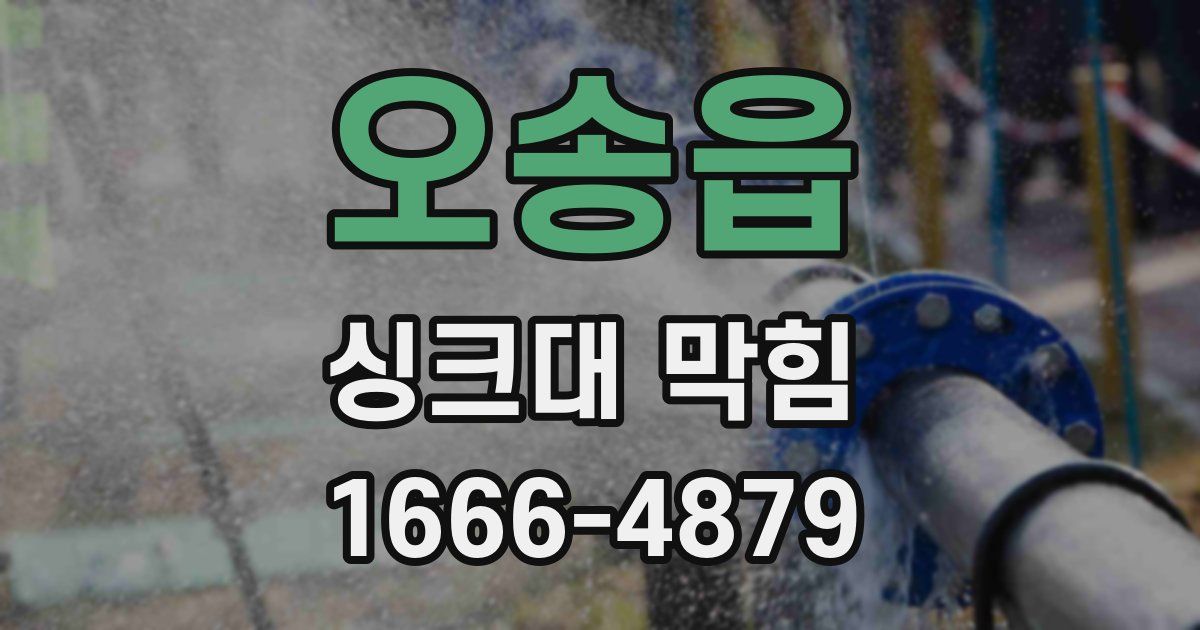 오송읍 싱크대 막힘