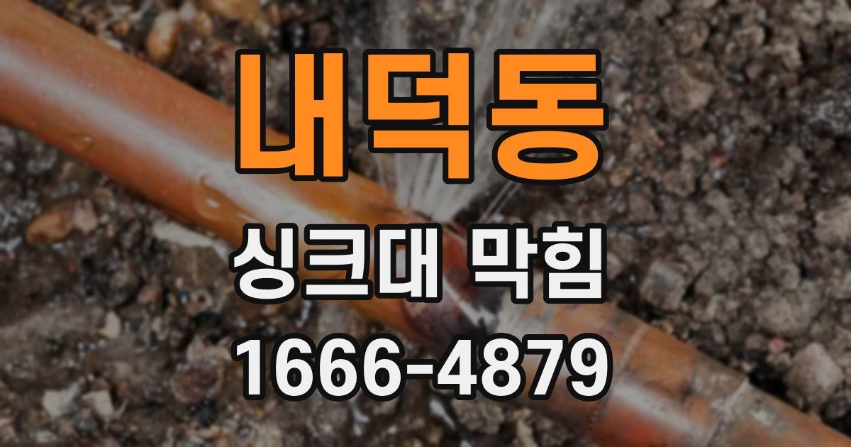 내덕동 싱크대 막힘