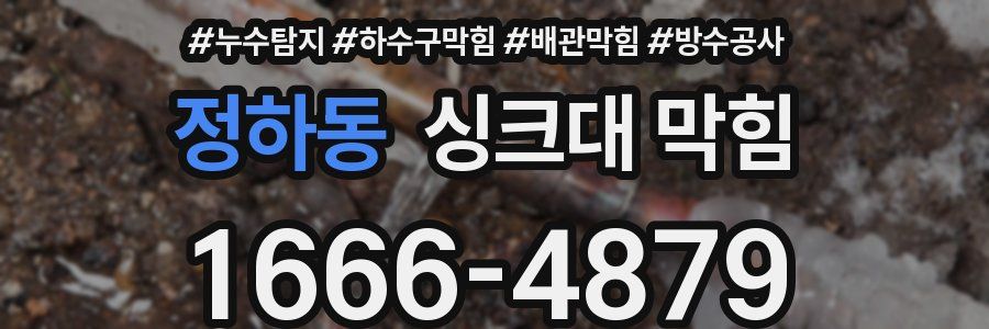 정하동 싱크대 막힘