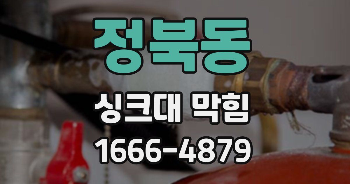 정북동 싱크대 막힘