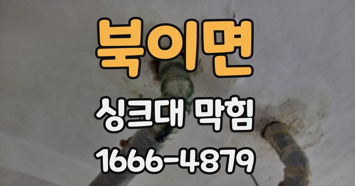 북이면 싱크대 막힘