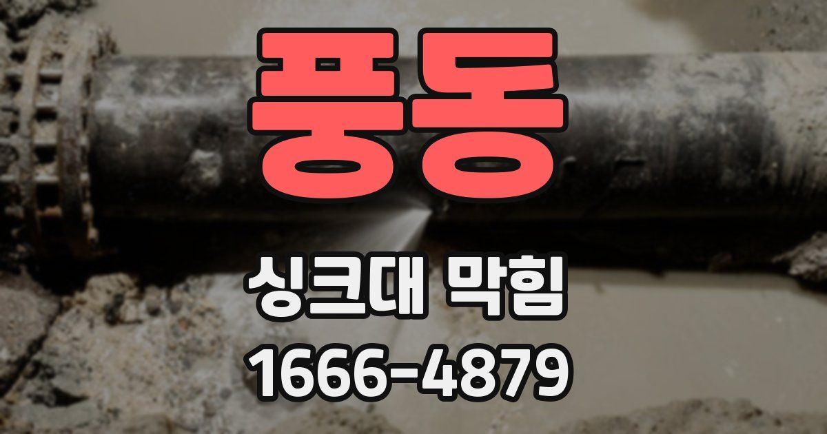 풍동 싱크대 막힘