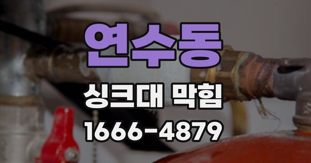 연수동 싱크대 막힘