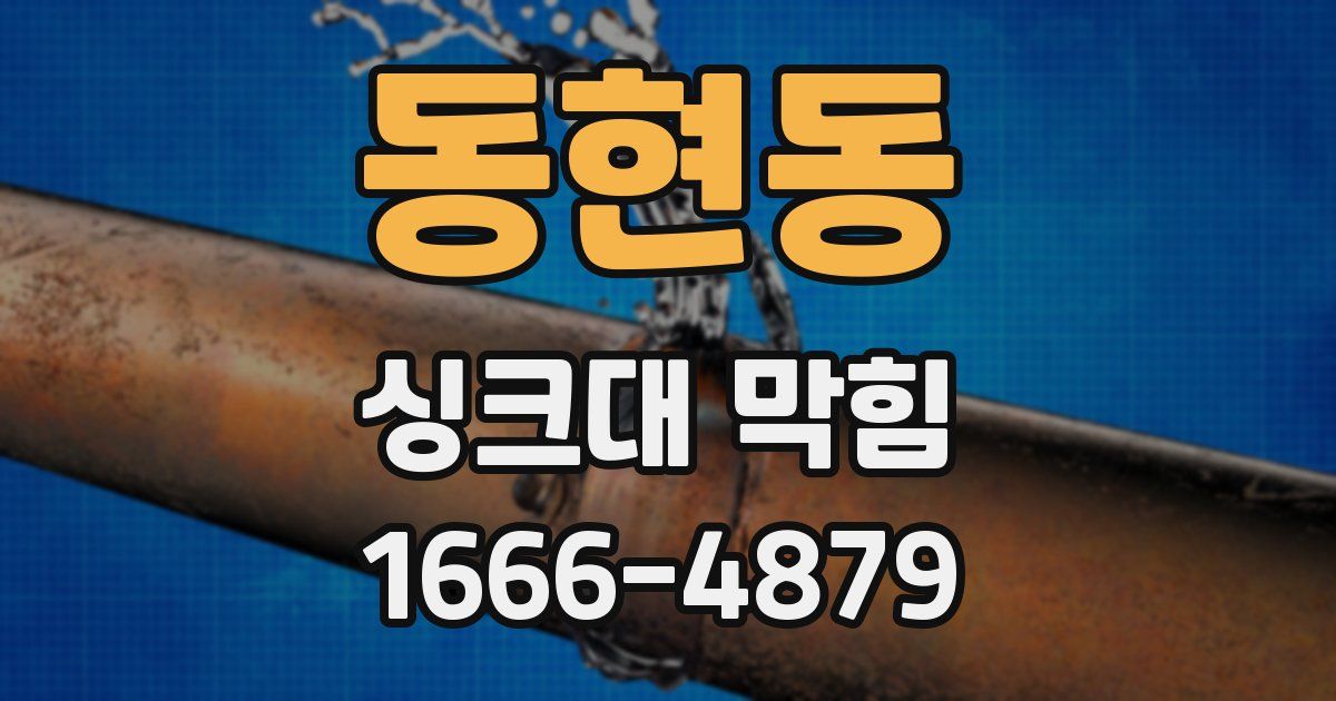 동현동 싱크대 막힘
